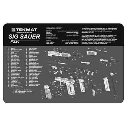 TEKMAT ARMORERS BENCH MAT 11"x17" SIG SAUER 226 PISTOL