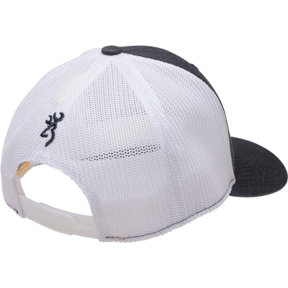 BROWNING CAP MUSTANG 110 MESH BACK REC FLAG PATCH NAVY