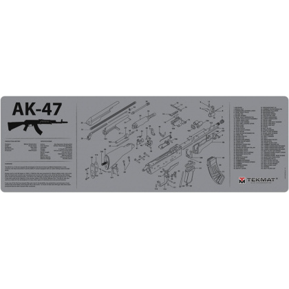 TEKMAT ARMORERS BENCH MAT 12"X36" AK-47 GREY