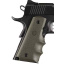HOGUE GRIPS COLT GOVT MODEL W/FINGER GROOVES OD GREEN