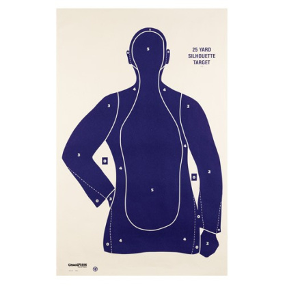 CHAMPION TGT PAPER 22.5"X35" B21-E POLICE TARGET 100PK