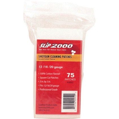 SLIP 2000 CLEANING PATCHES 3" SQUARE .12/.16/.20GA 75-PACK