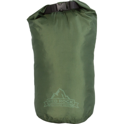 RED ROCK ROLL TOP DRY BAG 8 LITER WATERPROOF OD GREEN
