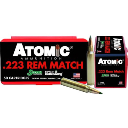 ATOMIC 223 REM 77GR TIPPED MATCHKING 50RD 10BX/CS