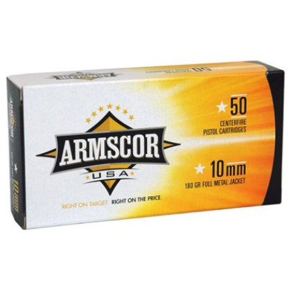 ARMSCOR 10MM 180GR FMJ 50RD 20BX/CS MADE IN USA