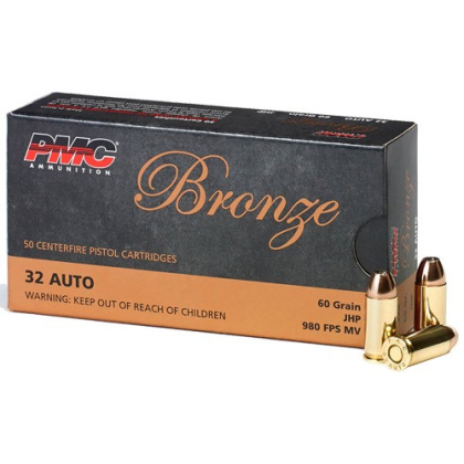 PMC 32 ACP 60GR JHP 50RD 20BX/CS