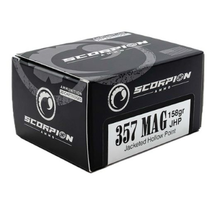 SCORPION 357 MAG 158GR JHP 20RD 10BX/CS