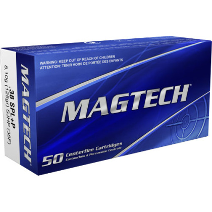 MAGTECH 38 SPECIAL 125GR SJHP 50RD 20BX/CS