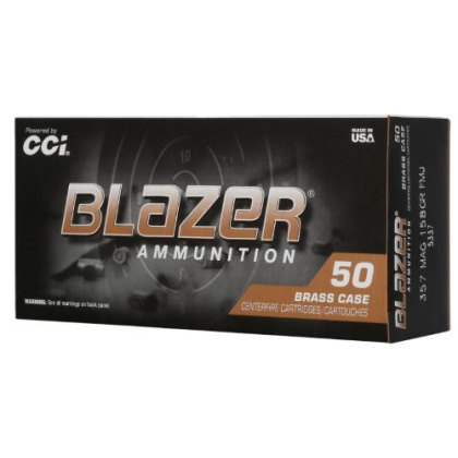 CCI BLAZER BRASS 357 MAG 158GR FMJ 50RD 20BX/CS