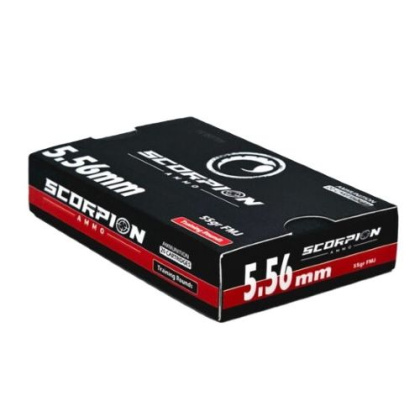 SCORPION 5.56X45 55GR FMJ 20RD 25BX/CS