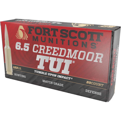 FORT SCOTT 6.5 CM 123GR TUI SOLID COPPER 20RD 10BX/CS