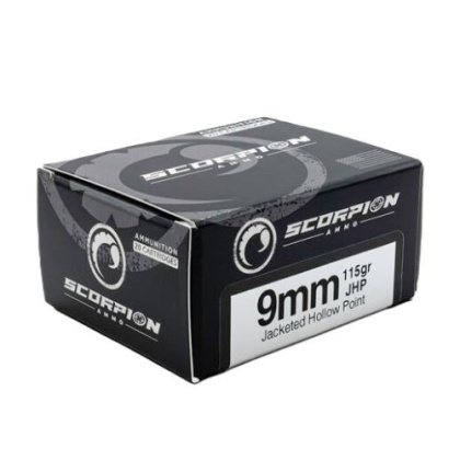 SCORPION 9MM LUGER 115GR JHP 20RD 10BX/CS