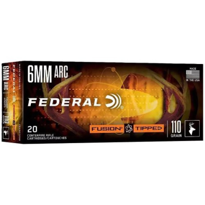 FEDERAL FUSION 6MM ARC 110GR TIPPED FUSION 20RD 10BX/CS