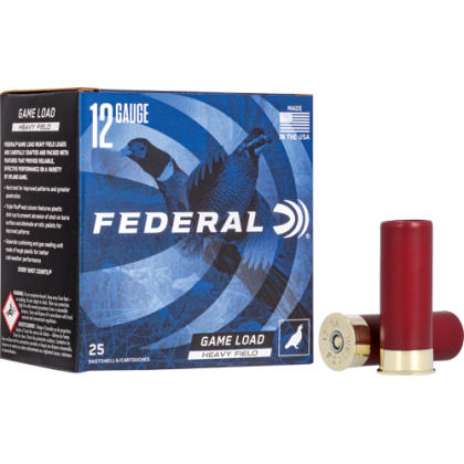 FEDERAL GAME SHOK 12GA 2.75" 1-1/4OZ #5 25RD 10BX/CS