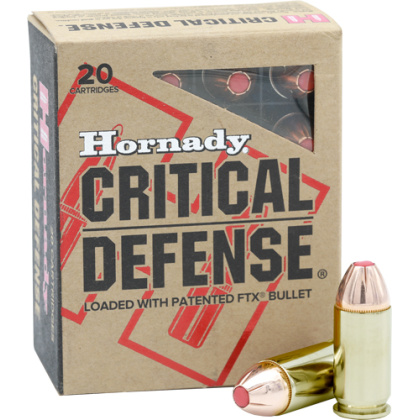 HORNADY CRITICAL DUTY 45 ACP+P 185GR FLEXLOCK 20RD 10BX/CS
