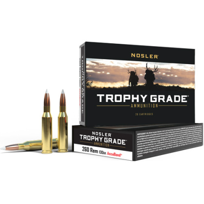 NOSLER TROPHY GRADE 260 REM 130GR ACCUBOND 20RD 10BX/CS