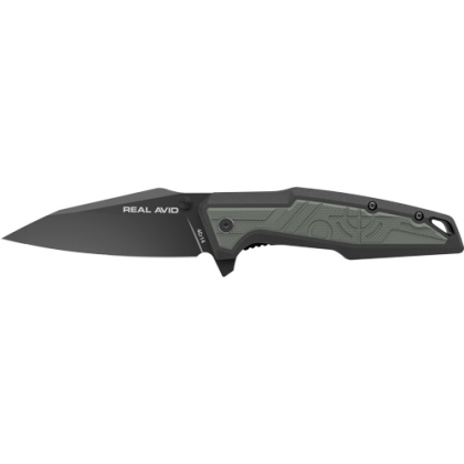 REAL AVID RAV-1 KNIFE MANUAL 3.25" BLADE GREEN/BLACK