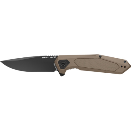 REAL AVID RAV-3 KNIFE ASSISTED FOLDING 3.25" BLADE TAN