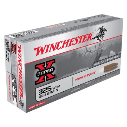 WINCHESTER SUPER-X 325 WSM 220GR POWER POINT 20RD 10BX/CS