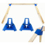 BASH TARGET STEEL TARGET STAND AR500 HORIZONTAL SAWHORSE STYL