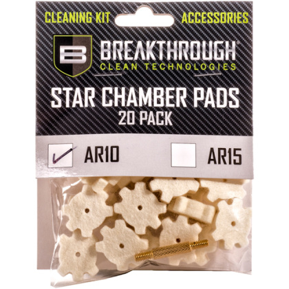 BREAKTHROUGH AR-10 STAR CHAMBER PAD 20 PK W/ 8-32 ADTR