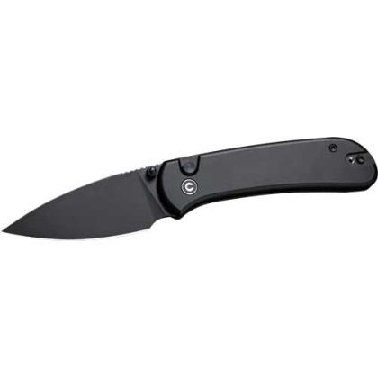 CIVIVI KNIFE QUIBIT 2.98" BLK/ BLK STONEWASH BUTTON LOCK