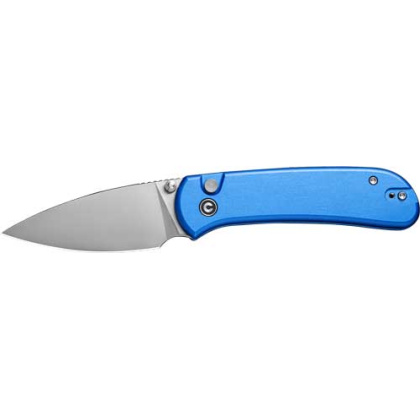 CIVIVI KNIFE QUIBIT 2.98" BLUE /SATIN FINISH BUTTON LOCK<