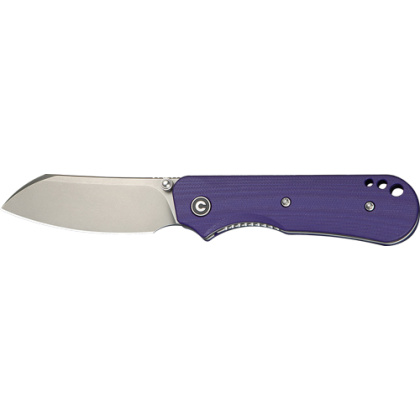 CIVIVI KNIFE CRABBY 2.7" G-10 PURPLE STONEWASH LINER LOCK!