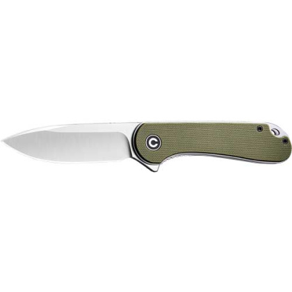 CIVIVI KNIFE ELEMENTUM 2.96" GREEN G10/SATIN D2 LINER LOCK
