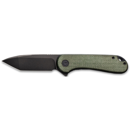 CIVIVI KNIFE ELEMENTUM 2.96" GREEN MICARTA/BLACK D2 CLAM PK