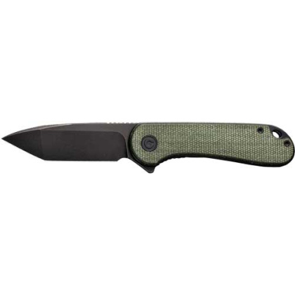 CIVIVI KNIFE ELEMENTUM 2.96" GREEN MICARTA/BLACK D2 LNRLCK!