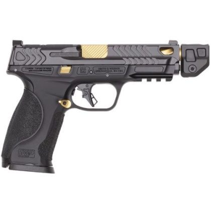 S&W PC M&P9 M2.0 METAL 9MM OR NTS BLACK FR/GOLD PVD BBL TALO