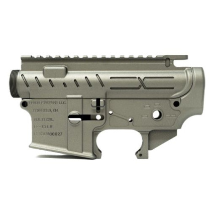 FAXON AR-15 X-TRA LITE RECEIVER SET TITANIUM STRIPPED