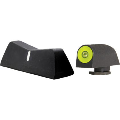 XS DXW2 BIG DOT FOR GLOCK 17- 27/31-38 YLLW DEFENSE EXP SET