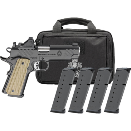 SPRINGFIELD 1911 OPERATOR AOS 9MM 4.25" 9RD 4 MAGS GEAR PAC