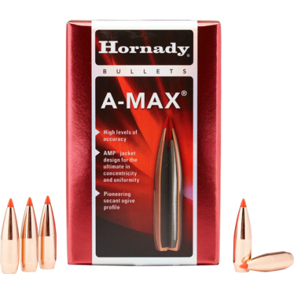 HORNADY BULLETS 30 CAL .308 168GR A-MAX 100CT 15BX/CS
