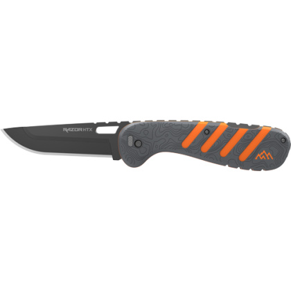 OUTDOOR EDGE RAZOR HTX 3.5" FOLDER GRAY/ORANGE W/BLADE POD