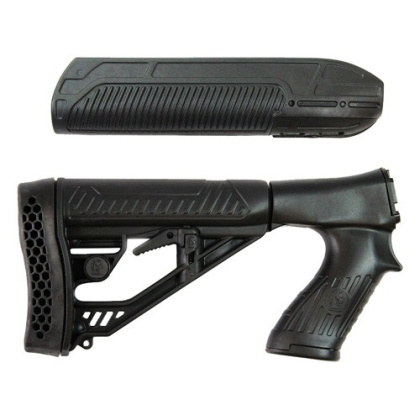 ADAPTIVE TACTICAL FOREARM/STK KIT REM. 870 12GA BLACK