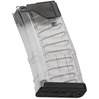 LANCER MAGAZINE L5AWM AR-15 5.56X45 20RD TRANSLUCENT CLEAR