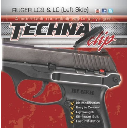 TECHNA CLIP HANDGUN RETENTION CLIP RUGER LC9/LC380 LEFT