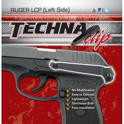 TECHNA CLIP HANDGUN RETENTION CLIP RUGER LCP LEFT SIDE