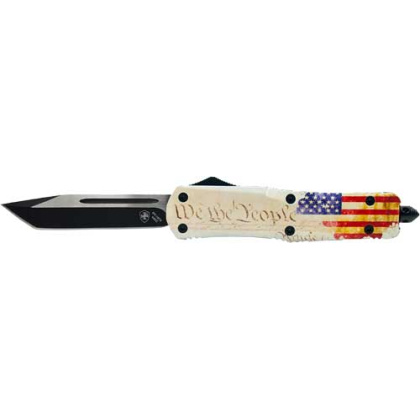 TEMPLAR KNIFE LARGE OTF WE THE PEOPLE 3.5" BLACK TANTO