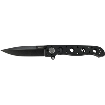 CRKT M16-02DB 3.5" PLAIN EDGE D2 STEEL BLK W/DEADBOLT AST