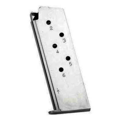 MEC-GAR MAGAZINE 1911 OFFICERS 45ACP 6RD NICKEL