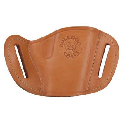 BULLDOG BELT SLIDE HOLSTER TAN RH SMALL FRAME REVOLVERS 2-4"