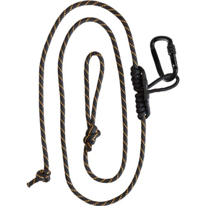 MUDDY SAFETY HARNESS LINEMAN'S ROPE W/CARABINER & PRUSIK KNOT