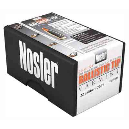 NOSLER BULLETS 22 CAL .224 55GR BALLISTIC TIP 250CT