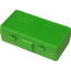 MTM AMMO BOX 9MM LUGER/380ACP 50-ROUNDS FLIP TOP STYLE GREEN