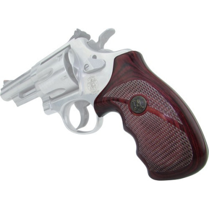 PACHMAYR LAMINATED WOOD GRIPS S&W N-FRAME RND.BUTT ROSEWOOD