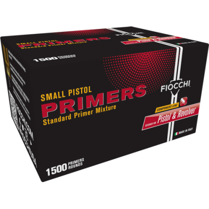 FIOCCHI PRIMERS SMALL PISTOL 12000 PACK CASE